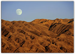 moon over death valley